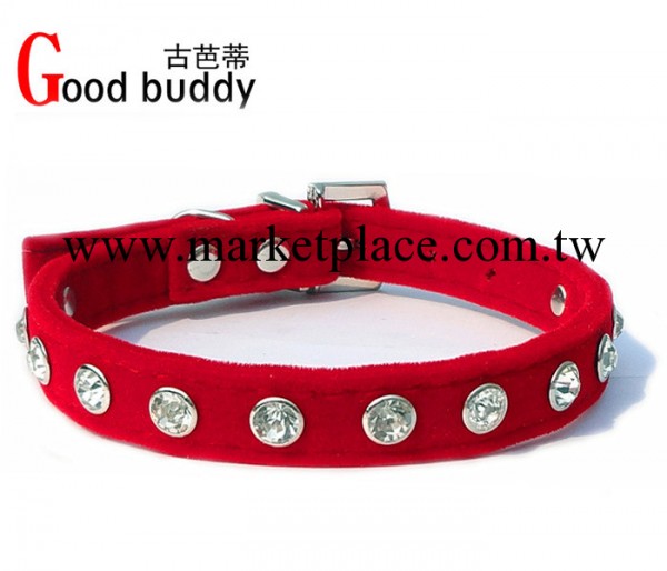 天鵝絨奢華時尚水鉆寵物項圈 狗帶 寵物用品 牽引繩工廠,批發,進口,代購