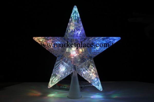 閃光LED燈 五角星七彩燈 聖誕裝飾樹頂星 星星 批發工廠,批發,進口,代購