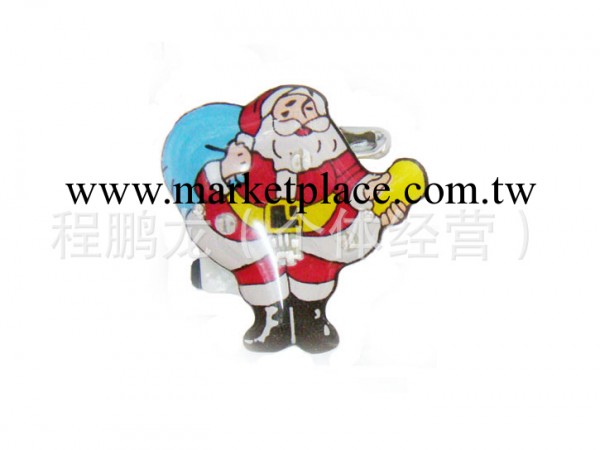 聖誕飾品掛件 LED聖誕徽章  新年節慶用品 聖誕老禮品定做 0047工廠,批發,進口,代購