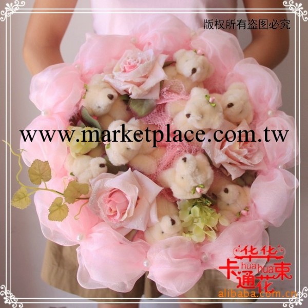 情人節禮物供應卡通花束 聖誕禮物 花束泰迪熊節日禮物#935工廠,批發,進口,代購