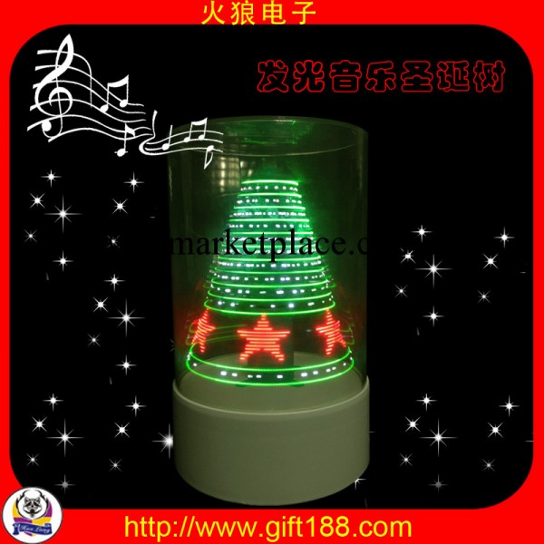 發光聖誕樹|2013年最新款音樂旋轉聖誕樹批發|深圳玩具廠工廠,批發,進口,代購