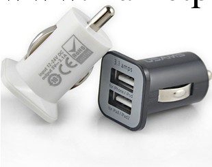 雙usb　車充頭　3.1a　車充3.1A　ipad4車充充電器　雙口USB車充工廠,批發,進口,代購