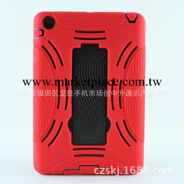 蘋果ipad mini支架機器人 ipad mini矽膠+PC三合一防摔支架保護殼工廠,批發,進口,代購