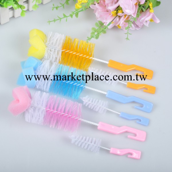 母嬰用品 嬰兒奶瓶刷海綿刷 美嬰堂奶瓶刷寶寶奶嘴刷 2件套工廠,批發,進口,代購