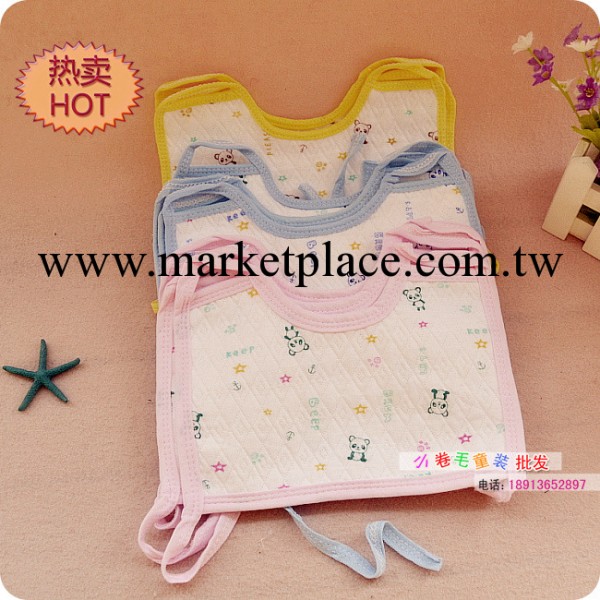 嬰幼兒用品 兒童綁帶口水巾/加厚圍嘴/寶寶防水全棉口水兜0.04T/S工廠,批發,進口,代購