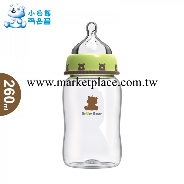 小白熊代理商批發商 仿真寬口PP奶瓶 矽膠奶嘴09306 嬰兒喂哺用品工廠,批發,進口,代購