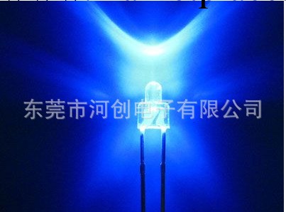 F3 LED發光二極管 3mm 無邊無沿白發藍光高亮長腳工廠,批發,進口,代購