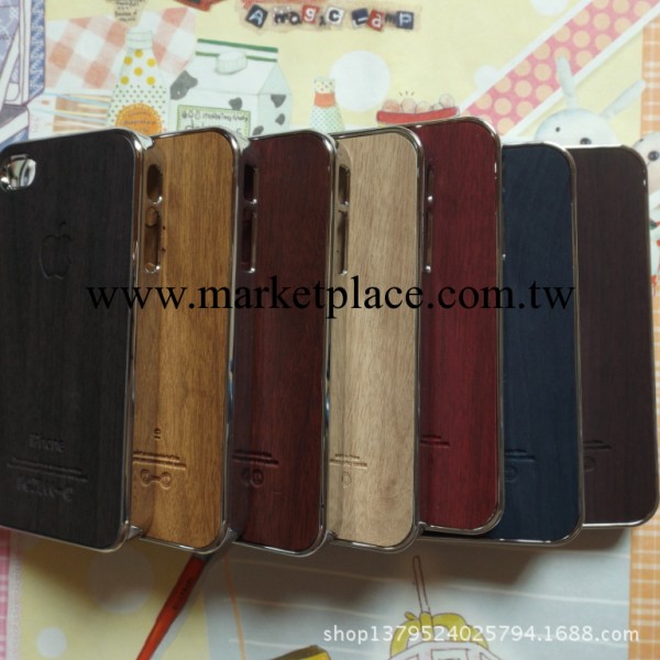 廠傢直銷木板紋手機殼  蘋果iphone4/4s 電鍍貼皮 保護殼 保護套工廠,批發,進口,代購