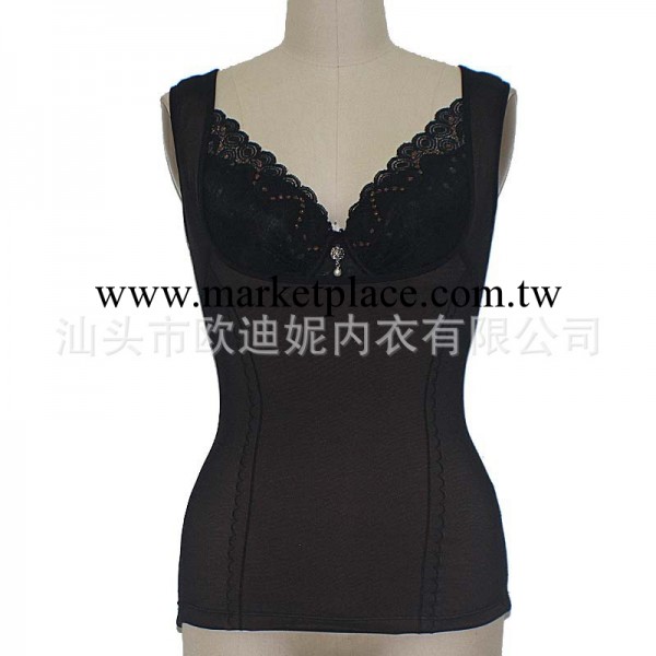 【一件起批】女士塑身保暖衣 托胸U領加絨保暖背心透肉色P638包郵工廠,批發,進口,代購