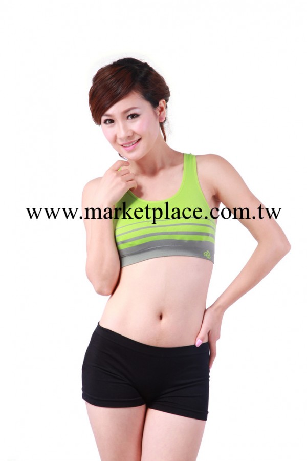 新款女裝 綠色條紋工字短款小吊帶時尚百搭小背心裹胸抹胸工廠,批發,進口,代購