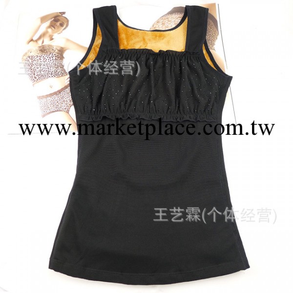 優質卡拉絨托胸塑身女士保暖背心 燙鉆抹胸式保暖內衣廠傢批發工廠,批發,進口,代購