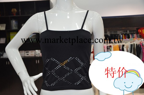 背心打底背心女無縫寬肩修身吊帶背心鏤空打底內衣工廠,批發,進口,代購