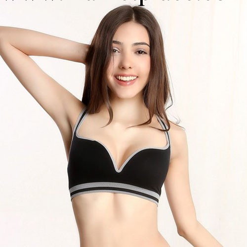 新款女士胸罩 女士內衣 深V精美運動內衣 背心式胸罩工廠,批發,進口,代購