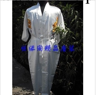 中國風繡龍和服睡衣仿真絲男士睡袍龍袍浴衣 志誠唐裝 皇帝服裝工廠,批發,進口,代購