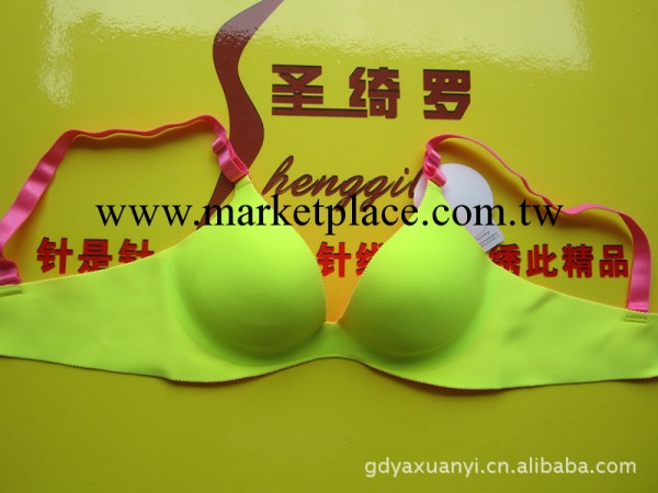 廠傢直銷2012新潮爆款熒光色一片成型吊角精油水袋無痕內衣胸罩工廠,批發,進口,代購