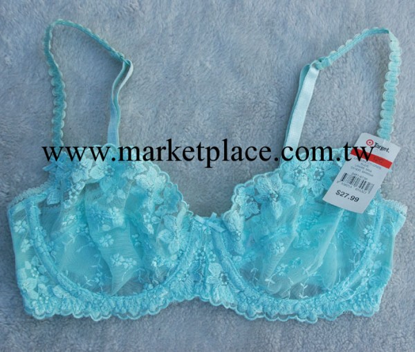 歐美尾單Target  夏季胸罩 無墊 超薄 透明繡花 性感胸罩 75BCD工廠,批發,進口,代購