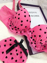 貝蝶雅日韓風格胸罩批發少女內衣可愛桃心廠傢直銷支持混批工廠,批發,進口,代購