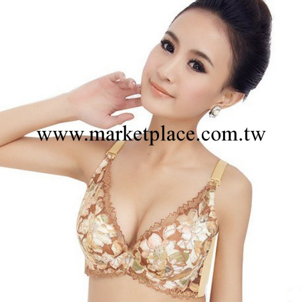 淘寶貨源 胸罩批發 上薄下厚刺繡爆款套裝 深V聚攏調整型女內衣工廠,批發,進口,代購