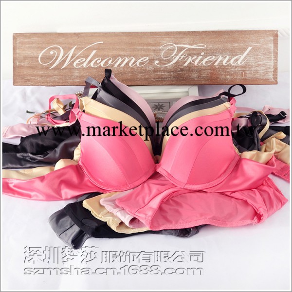 頂級內衣品牌 三排二扣聚攏上托胸罩套裝 高端上薄下厚胸罩套裝工廠,批發,進口,代購