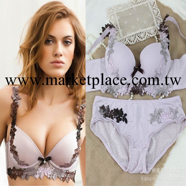 新品 優雅貴氣淡紫 聚攏調整型收副乳四排扣女士胸罩調整隱形內衣工廠,批發,進口,代購