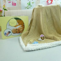 混批 柔飛兒童毛毯 雙層抱被 毯 包被 嬰兒毯 傢紡禮盒100*140cm工廠,批發,進口,代購