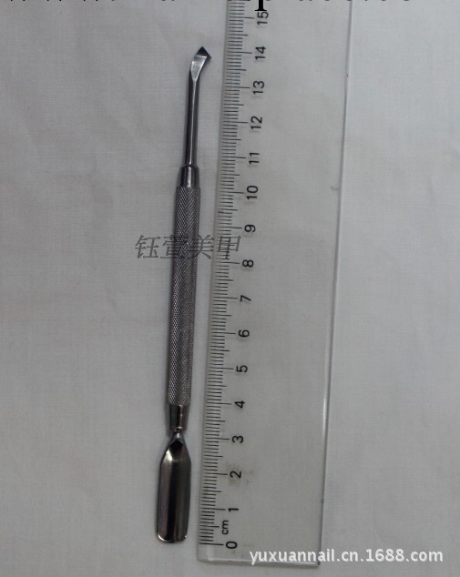 美甲批發 美甲必備-死皮推和卸甲刀兩用 斜尖型大鋼推工廠,批發,進口,代購