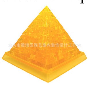 批發正品金字塔3D立體水晶積木 3D拼圖 立體積木 迷你創意禮物工廠,批發,進口,代購