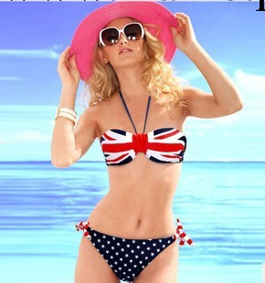 泳衣批發維多利亞的秘密外貿泳衣批發 鋼托比基尼 抹胸三點式泳裝工廠,批發,進口,代購