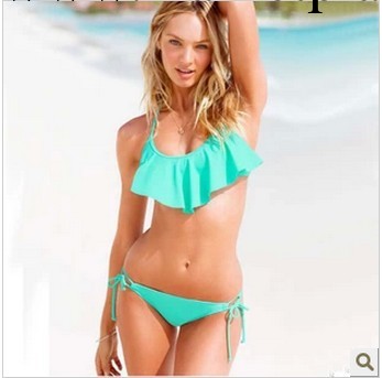 2014 新款泳衣維多利亞的秘密比基尼泳裝帶有大荷葉邊廠傢直銷工廠,批發,進口,代購