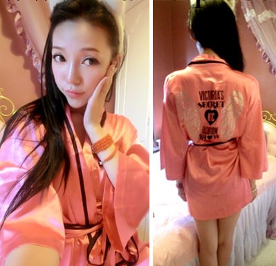 #維多利亞的秘密 蜜桃粉天使翅膀燙水鉆睡袍/睡衣/浴袍工廠,批發,進口,代購