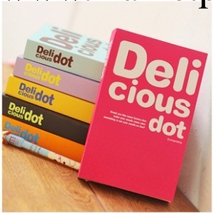 新款 得力加厚筆記本 彩色內頁150頁Deli cious 記事本工廠,批發,進口,代購