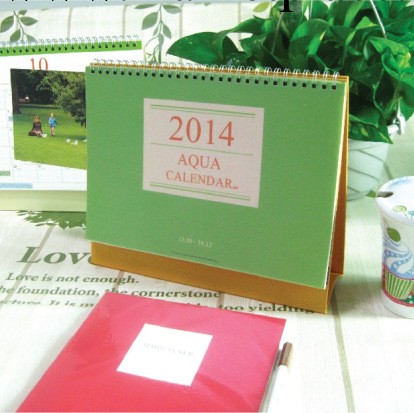 韓國文具 批發 2014年 AQUA臺歷 桌面臺歷 學生日歷 4款選3816工廠,批發,進口,代購