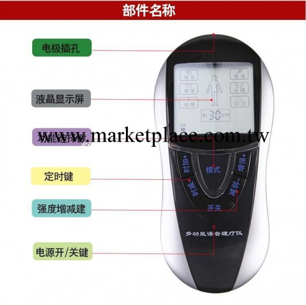 2013新款數位經絡電療機 傢用電療機 語音治療機 多功能按摩機工廠,批發,進口,代購