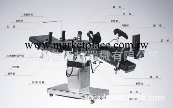 55cm加寬超寬電動手術床 綜合手術床工廠,批發,進口,代購