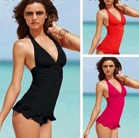 新款維多利亞的秘密性感連身裙式泳裝多色純色廠傢批發8859工廠,批發,進口,代購