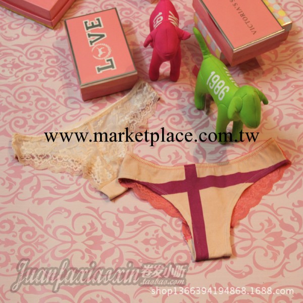 2013爆款維多利亞的秘密PINK世界杯系列之英格蘭蕾絲女士內褲批發工廠,批發,進口,代購