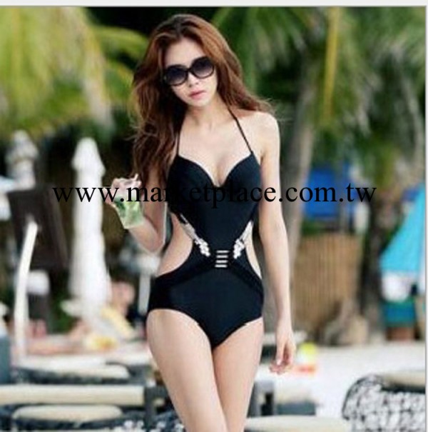 廠傢批發 維多利亞的秘密連身泳衣 性感鏤空金屬 女士泳裝工廠,批發,進口,代購