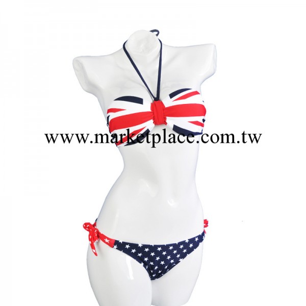 廠傢批發 維多利亞的秘密性感比基尼 藏藍色英國國旗鋼托女士泳衣工廠,批發,進口,代購