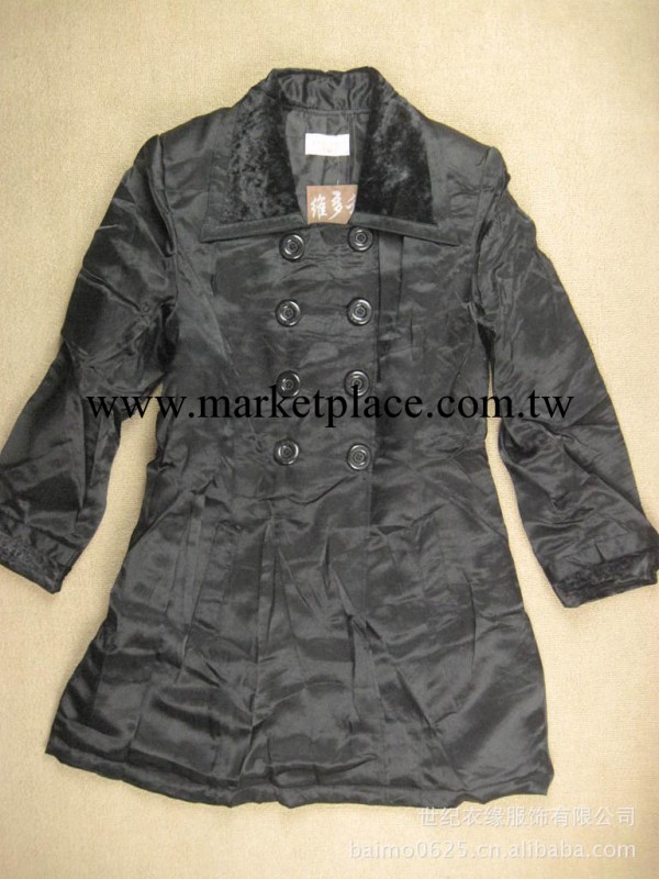 維多利亞的秘密 女式毛領雙排扣棉衣 低價清貨工廠,批發,進口,代購