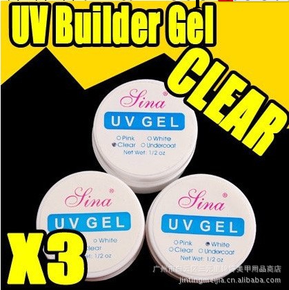 美甲光療膠 基礎膠 凝膠 UV膠 三色工廠,批發,進口,代購