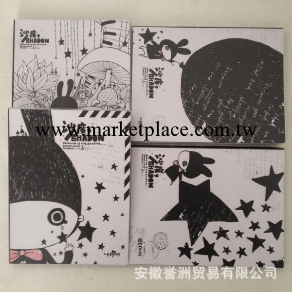 廠價直銷 聯華 膠套本 沙度的影子 黑色筆記本、練習本【文翔軒】工廠,批發,進口,代購