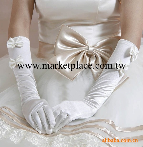 批發供應新娘手套 緞面蝴蝶結手套 婚紗配飾s29工廠,批發,進口,代購