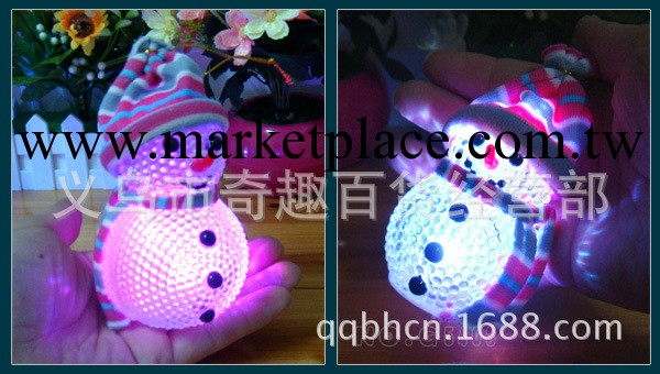 奇特產品夢幻閃光變色中號雪人/電子發光新年聖誕節禮品裝飾燈工廠,批發,進口,代購