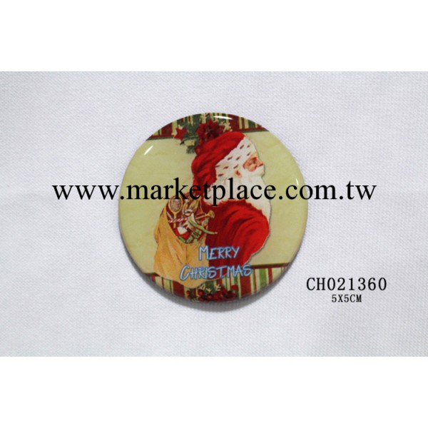 樹脂冰箱貼廠傢定制 聖誕節創意禮品 聖誕傢居裝飾冰箱貼5*5cm工廠,批發,進口,代購