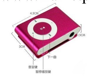 小夾子mp3 無屏蘋果MP3 插卡夾子MP3 禮品MP3播放器 MP3批發工廠,批發,進口,代購