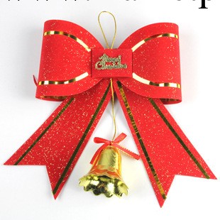 M37 聖誕節裝飾鈴鐺_pvc蝴蝶結_聖誕樹掛件_室內裝飾聖誕晚會ysb工廠,批發,進口,代購