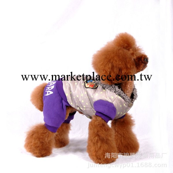 現貨供應寵物服裝工廠直銷寵物衣服四腳棉衣羊羔絨棉衣夾棉防寒服工廠,批發,進口,代購