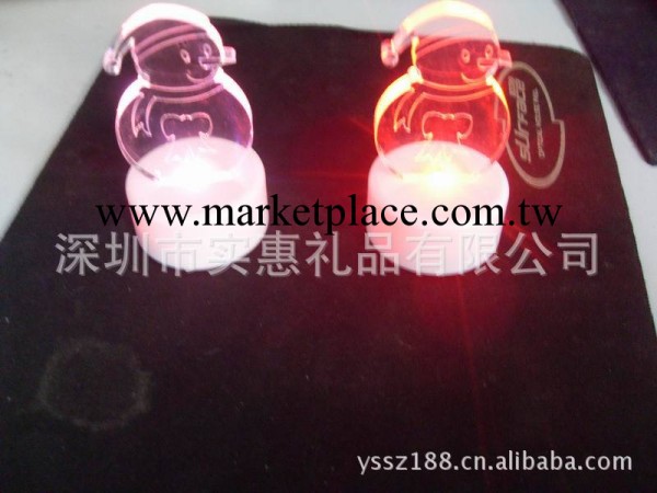 增加節日氣氛發光聖誕雪人 聖誕裝飾燈 LED小夜燈 聖誕禮品工廠,批發,進口,代購