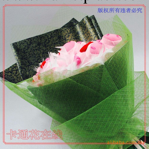 批發聖誕娃娃花束 毛絨聖誕娃娃花束 麥兜豬毛絨聖誕娃娃花束工廠,批發,進口,代購