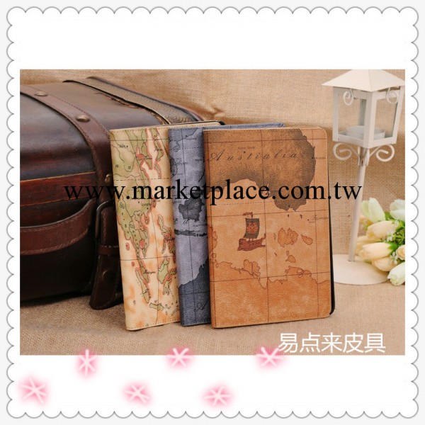 新款蘋果 ipad Air皮套超薄支架休眠保護殼 ipad5世界地圖皮套工廠,批發,進口,代購